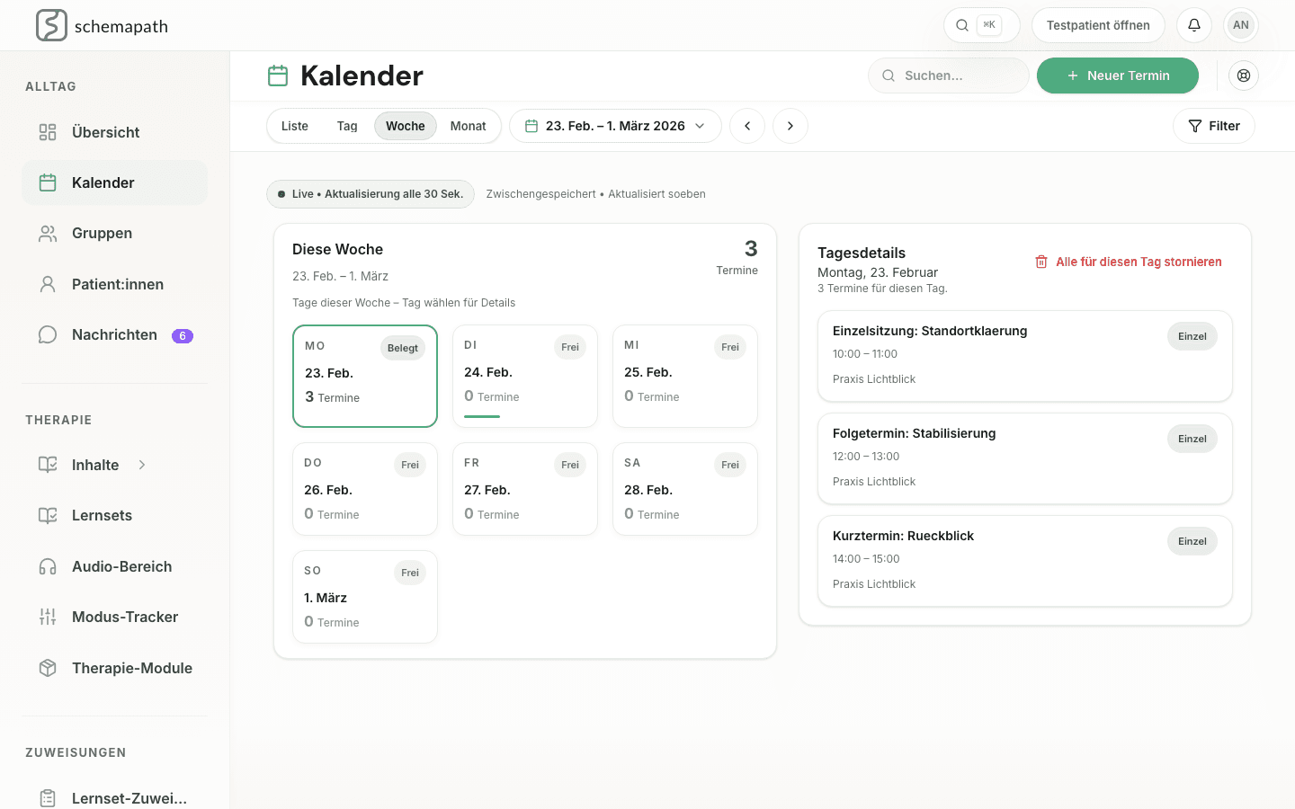 Terminkalender – Desktop